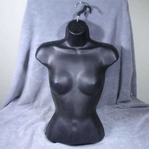 Female Mannequin 25&#034; Hollow Form Hanging Black Women&#039;s Clothing Display
