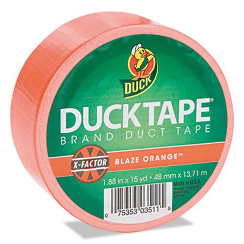 Henkel Consumer Adhesives Colored Duct Tape 1.88&#034;x15 yds 3&#034; Core Neon Orange