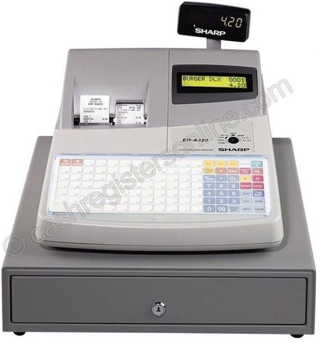 Sharp er-a420 industrial cash register open box - with warranty and keys for sale