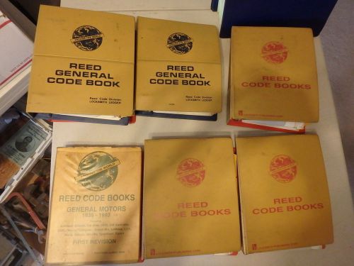 assortment of 19 LPC &amp; REED general and auto code books. keys