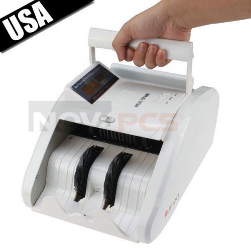 Bill Cash Money Counter Bank Worldwide Currency with Automatic UV MG Counterfeit