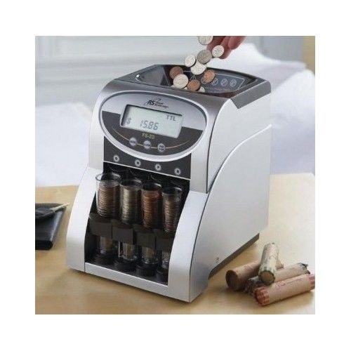 Digital Coin Sorter Counter Wrapper Bank Automatic Motorized Change Machine