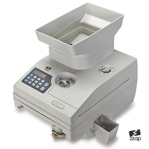 AUTOMATIC ELECTRONIC MONEY COIN CASH COUNTER COUNTING MACHINE UK - ZZap CC10