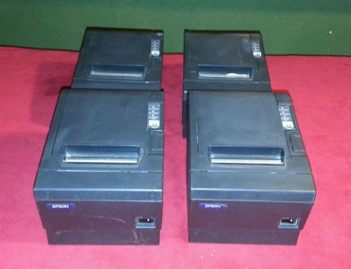 LOT OF 4 EPSON M129C TM-T88III POS POINT OF SALE THERMAL PRINTER