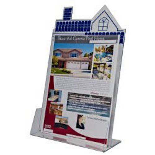 8.5x11 house shape brochure holder  lot of 6   ds-hse-811-6 for sale