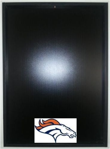 Jersey Display Case Frame Black Football Denver Broncos Logo Decal NEW