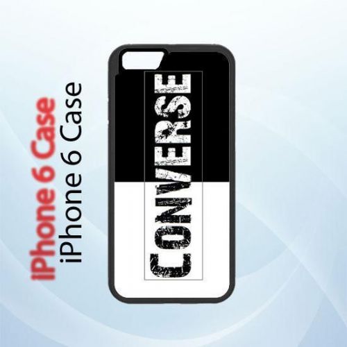 iPhone and Samsung Case - White Black Logo Converse