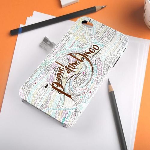 Panic At The Disco Collage Quote Lyric Album iPhone A108 Samsung Galaxy Case