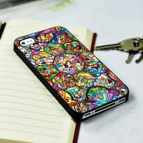 All Character Disney Stain Glass  Cases for iPhone iPod Samsung Nokia HTC