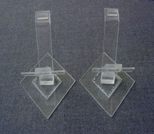 VINTAGE 70&#039;S CLEAR LUCITE SHOES DISPLAY   4&#034; tall