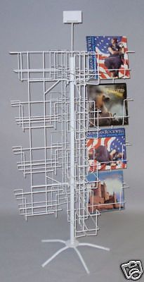 32 pocket literature book calendar prints display floor rack 11 x 14 spinner usa for sale