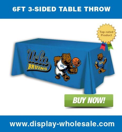 Custom 6ft 3-sided table throw for sale