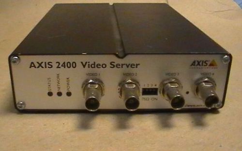 AXIS IP Video Server 2400 4 ports/channels 0092-001-02 w/Power