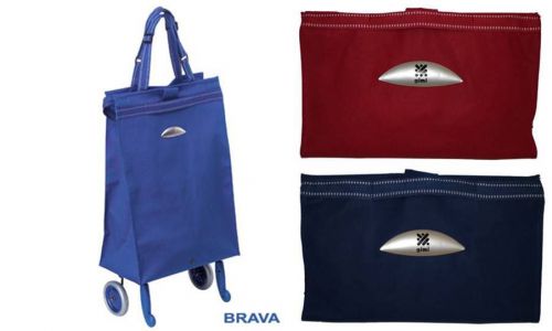 GIMI Brava Shopping Bag on Wheels, shopping trolley /caddie, folds to purse size
