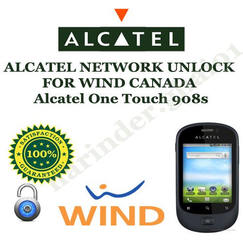 ALCATEL NETWORK UNLOCK FOR WIND CANADA Alcatel One Touch 908s