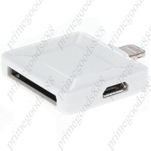 30 Pin Dock Connector Micro USB Female to 8 Pin Lightning Connector Male Charger