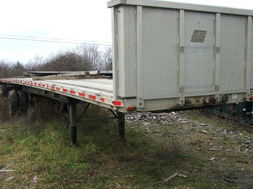 1997 East aluminum 45&#039; flatbed tractor semi trailer spread axle