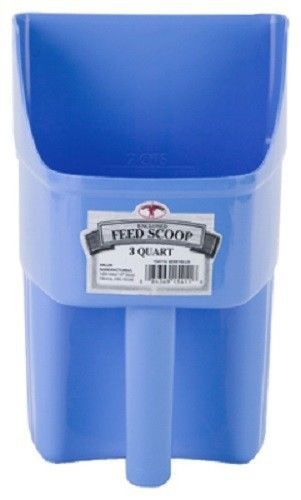 Miller 2 Pack, 3 QT, Berry Blue, Enclosed Plastic Feed Scoop
