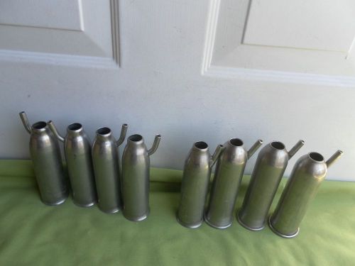 UNIVERSAL MILKER  TEAT CUP SHELLS LOT OF 8 STAINLESS