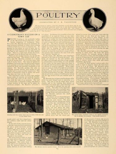1913 article poultry plucking tips valentine s. knowles - original cl5 for sale