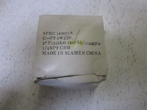 169831A 0-160 PSI *NEW IN A BOX*