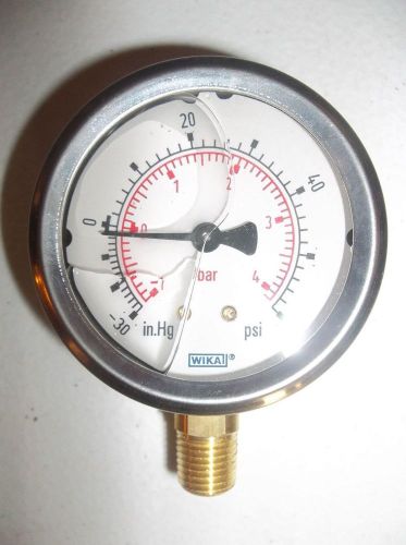 New  wika 213.53 2.5&#034; 0-60# 0-30 hg. pressure gauge for sale