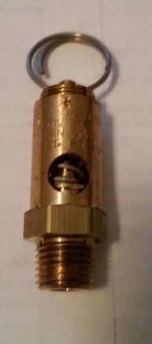 Conrader 1/4&#034; npt 125 psi air compressor safety relief pressure valve for sale