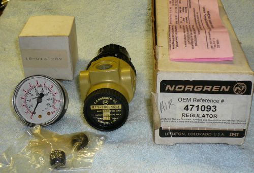 Norgren Pressure Regulator 300 PSIG Inlet / 125 PSIG Outlet, 175 R11-300-RGLA