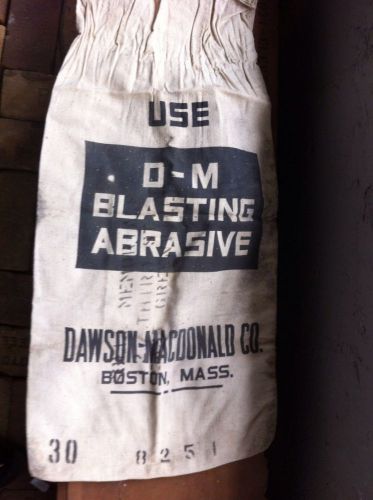 Vintage Dawson MacDonald Co Blasting Abrasive Sack Bag