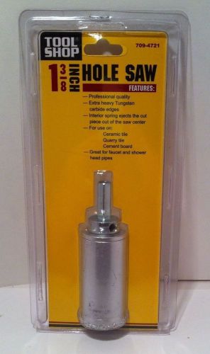 1 3/8&#034; HOLE SAW Extra Heavy Tungsten Carbide Edges for Tiles, Pipes, Cement