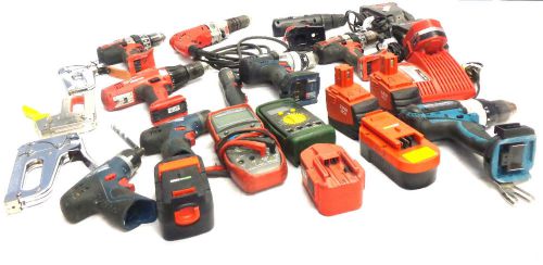 24x Assorted Power Drills Batteries And Tools  | Triplett 9015-A | 2602.20