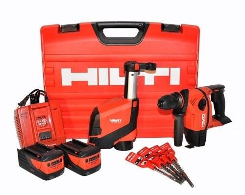 Hilti te 6-a36 rotary hammer drill 36v kit. 2 batteries, dust tool, drill bits for sale