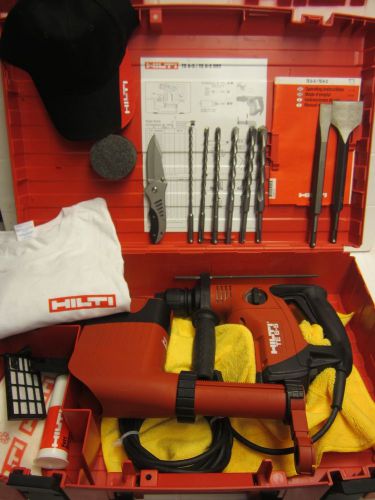 HILTI TE 6-S HAMMER DRILL W/ TE DRS DUST COLLECTOR, MINT CONDITION, FAST SHIP