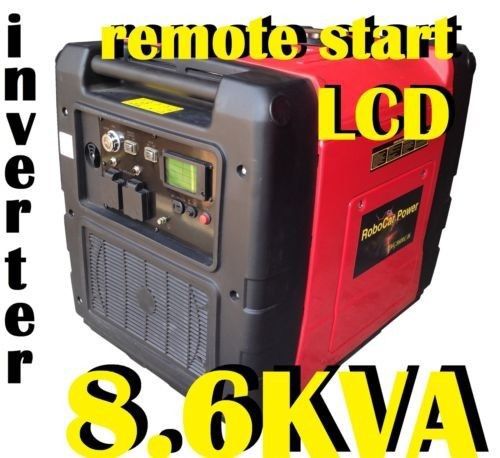 8.6kva silent digital inverter generator lcd display remote start economy run for sale
