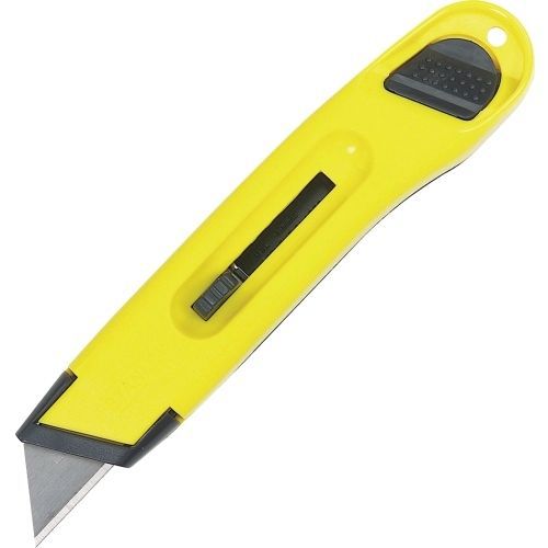 Stanley-Bostitch Retractable Utility Knife - 6&#034; Handle - Plastic - Yellow