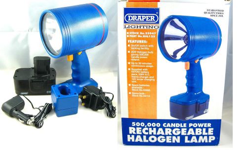 DRAPER 500,000 candle power rechargeable torch ideal for caravan camping car van