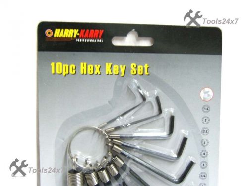 New High Quality Motorcycle Restore 10pc Hex Key Set @ Tools24x7