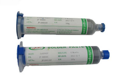 100g sn63pb37 pcb solder paste soldering flux iron paste 63/37 syringe dispenser for sale