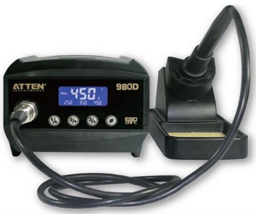 Digital lcd soldering iron soldering station 80w 150c-450c 302f-842f esd at980d for sale