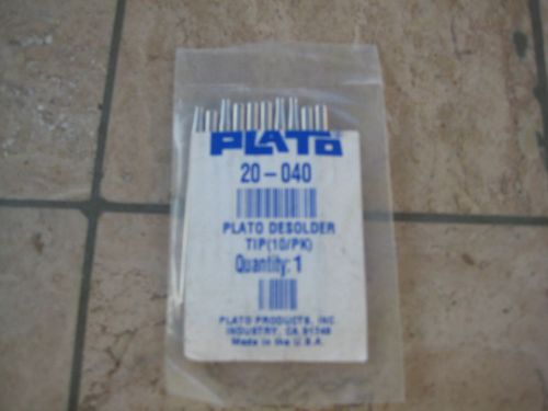 Plato / Pace Desolder Tips 20-040 - QTY 20 tips