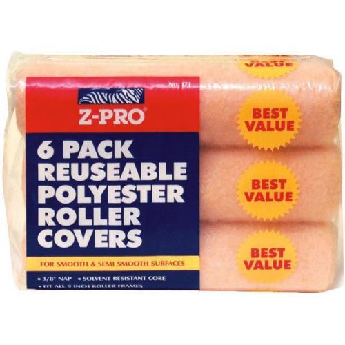 6 pack knit fabric roller cover-6pk 9x3/8 roller covers for sale