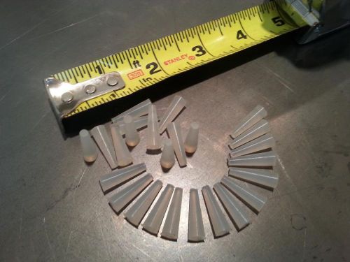 Silicone tapered plugs for powder coating -  (25 piece kit) 1/4&#034;x1/8&#034;x 3/4&#034; lg for sale