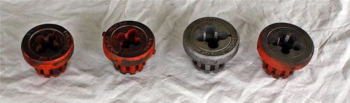 Lot of 4 vintage ridgid 00-rb pipe/ bolt threader die and head for sale