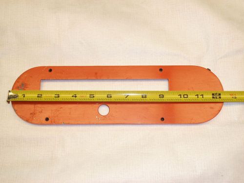 TABLE SAW THROAT PLATE 12 3/8 X 3 1/2