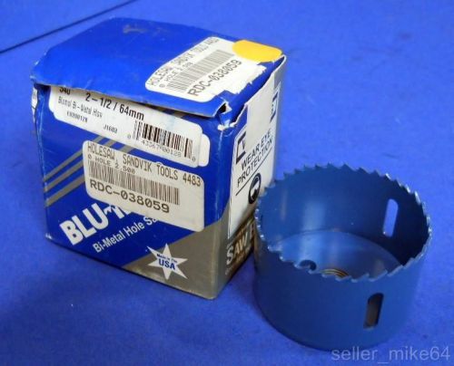 Blu-mol 540, bi-metal hole saw, 2-1/2&#034; 64 mm diameter, 3/8&#034; npt, nib for sale