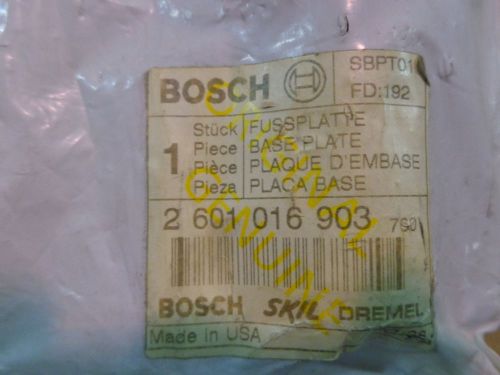 BOSCH 2 601 016 903 BASE PLATE FOR  GST 75 BE JIG SAWS, NEW IN ORIGINAL BAG