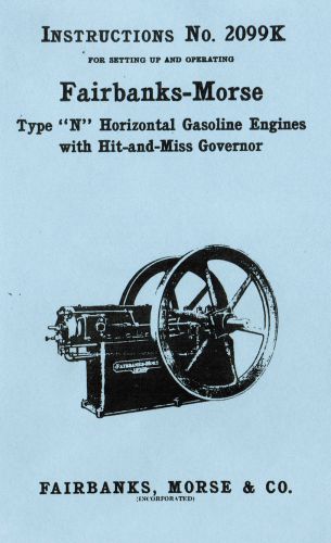 Fairbanks Morse Gas Engine Motor Type N Hit Miss Governor 2099K Flywheel Igniter