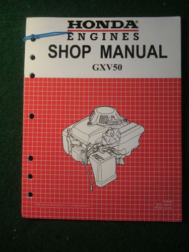 Honda Engine GXV50 Shop Service Repair Manual GXV 50 1998 FACTORY