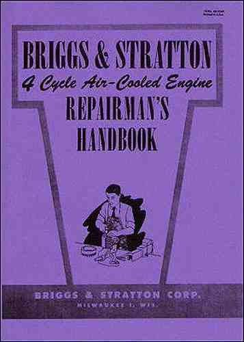 Briggs &amp; stratton air-cooled engine repairman&#039;s handbook (1950s) - reprint for sale