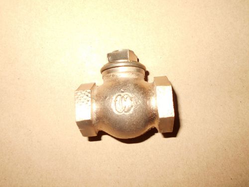 Nice 1/2 in. old style brass check valve horiz. hit miss engine steam water pump for sale